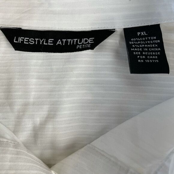 NWT Lifestyle Attitude Sleeveless Button Down Top - Picture 7 of 7